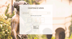 Desktop Screenshot of chateaustjean.com